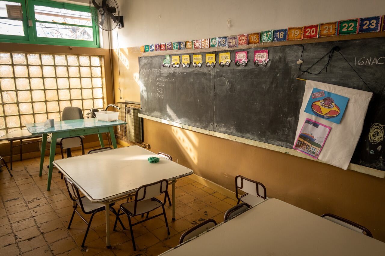 Escuela Cano, en San José, Guaymallén. | Foto: Ignacio Blanco / Los Andes 