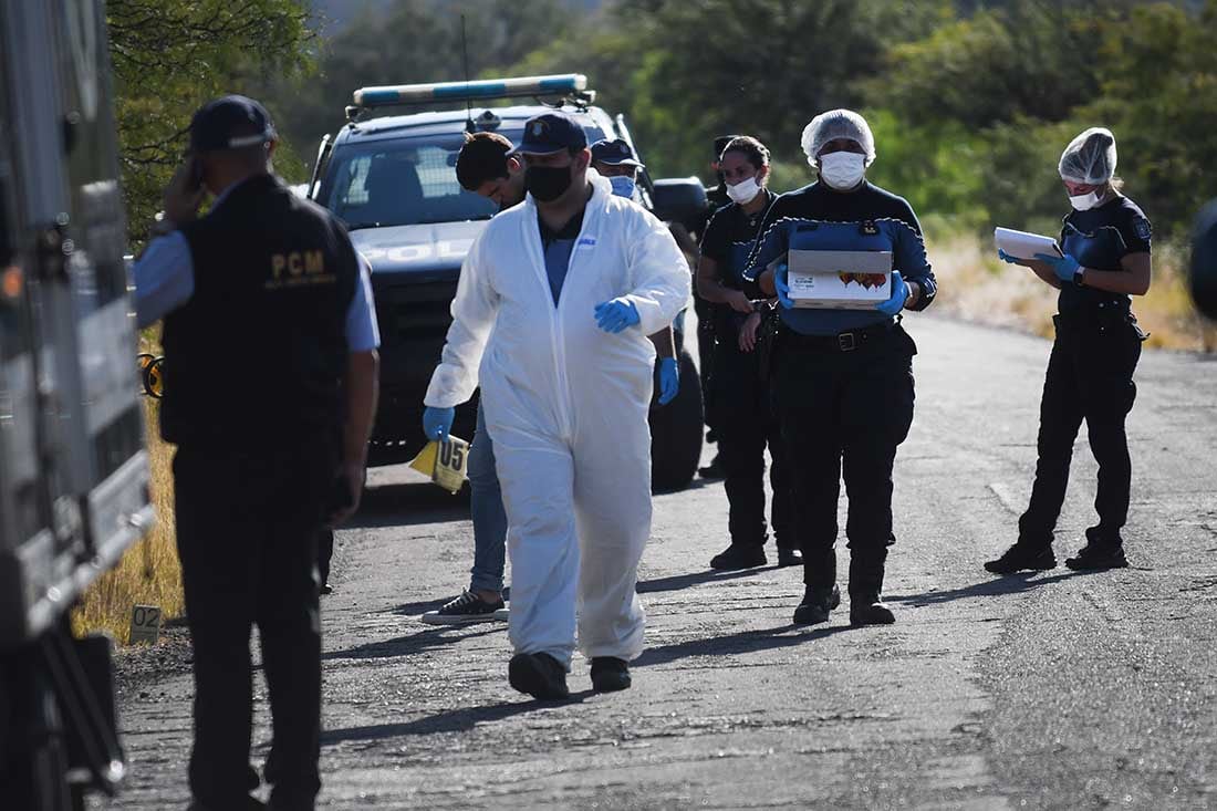 El cuerpo de María Oliva fue hallado entre unos arbustos en el circuito Papagayos de Ciudad, el pasado 7 de abril.
Foto: José Gutierrez / Los Andes  