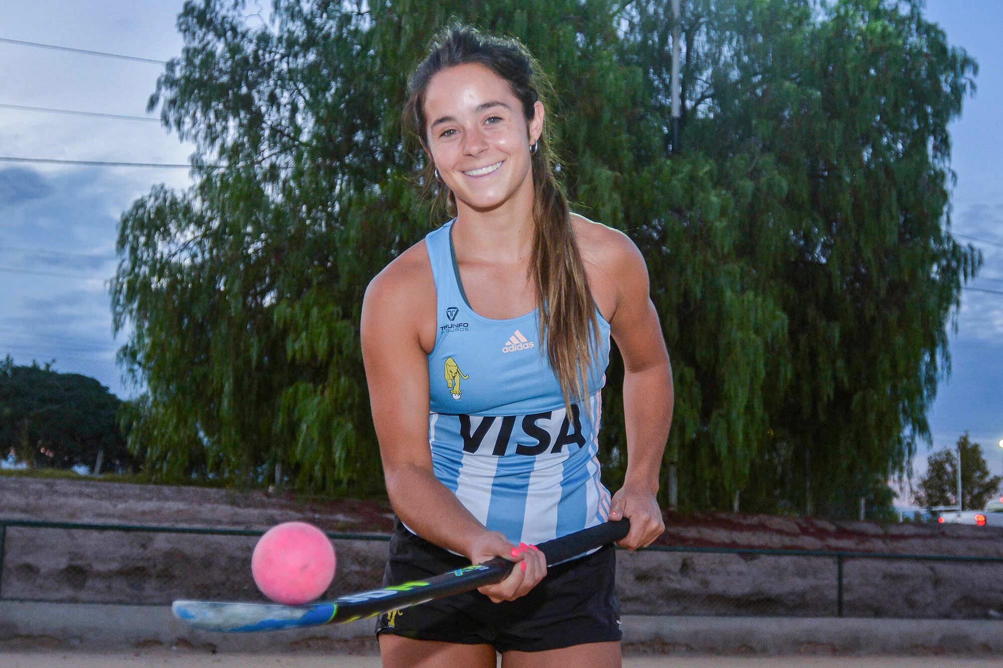 Felicidad. Delfina Thomé ya sabe lo que es estar en el seleccionado nacional.

Foto: Nicolás Rios / Los Andes