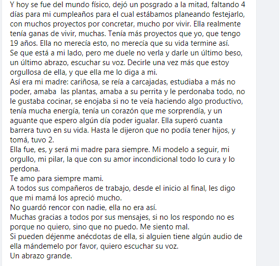 
Fragmento final de la carta. 
