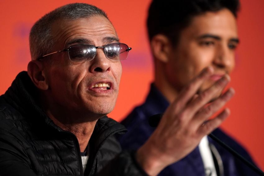 
El director francotunecino Abdellatif Kechiche durante la conferencia de prensa en Cannes | AFP
   