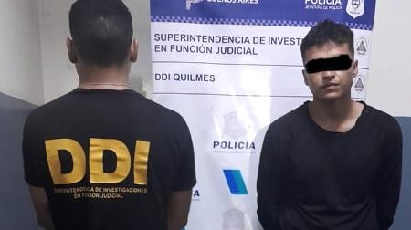 El imputado, identificado como Alexis Gabriel Meza (18), se negó a declarar.