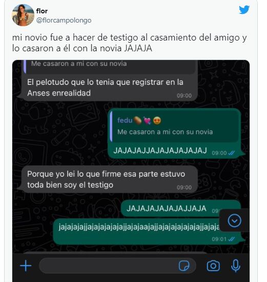 La conversación que se volvió viral en redes sociales.