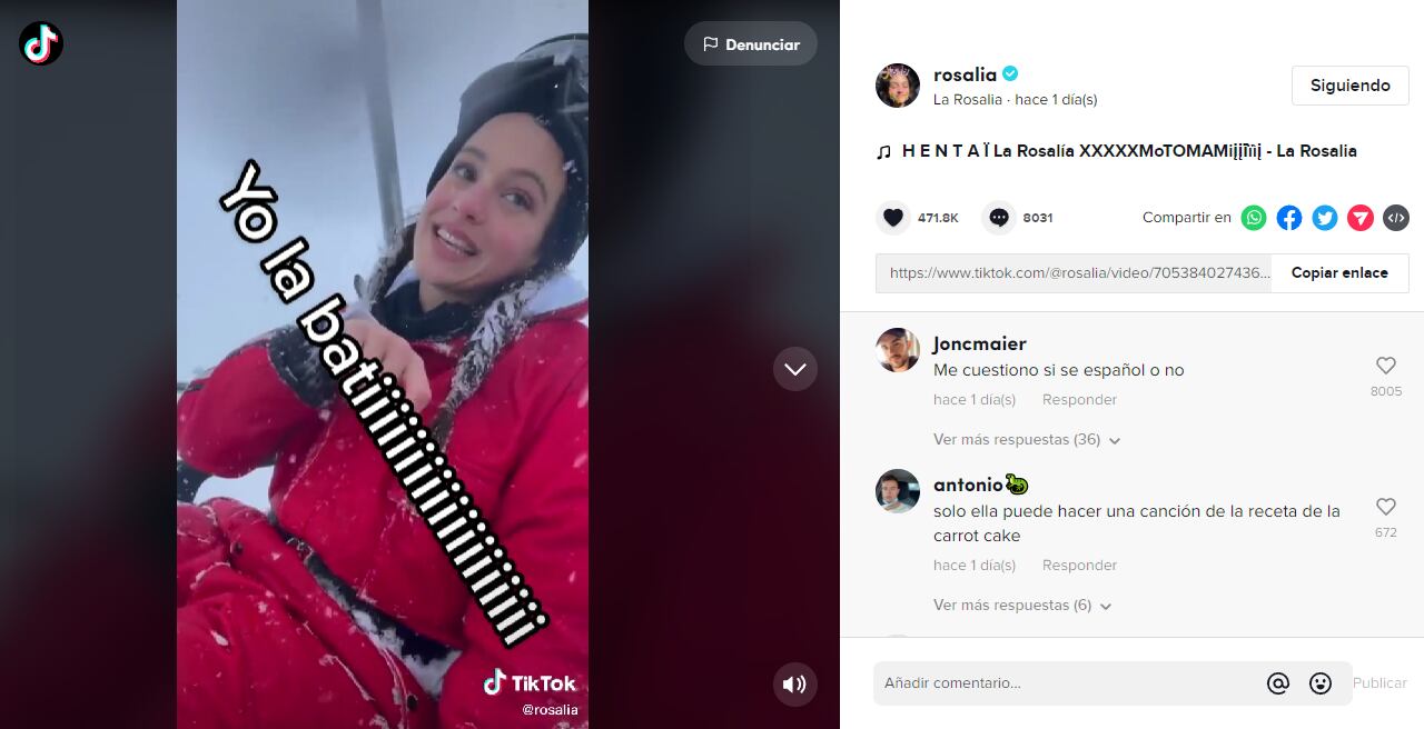 La cantante recibió diferentes comentarios en las redes sociales apoyando o despreciando su nuevo sencillo.