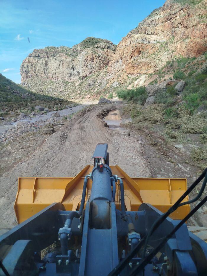 Los polos turísticos de Valle Grande y El Nihuil operan con normalidad tras las tormentas, pero continúan los trabajos en el circuito del Cañón del Atuel. Foto: Prensa Gob. de Mendoza