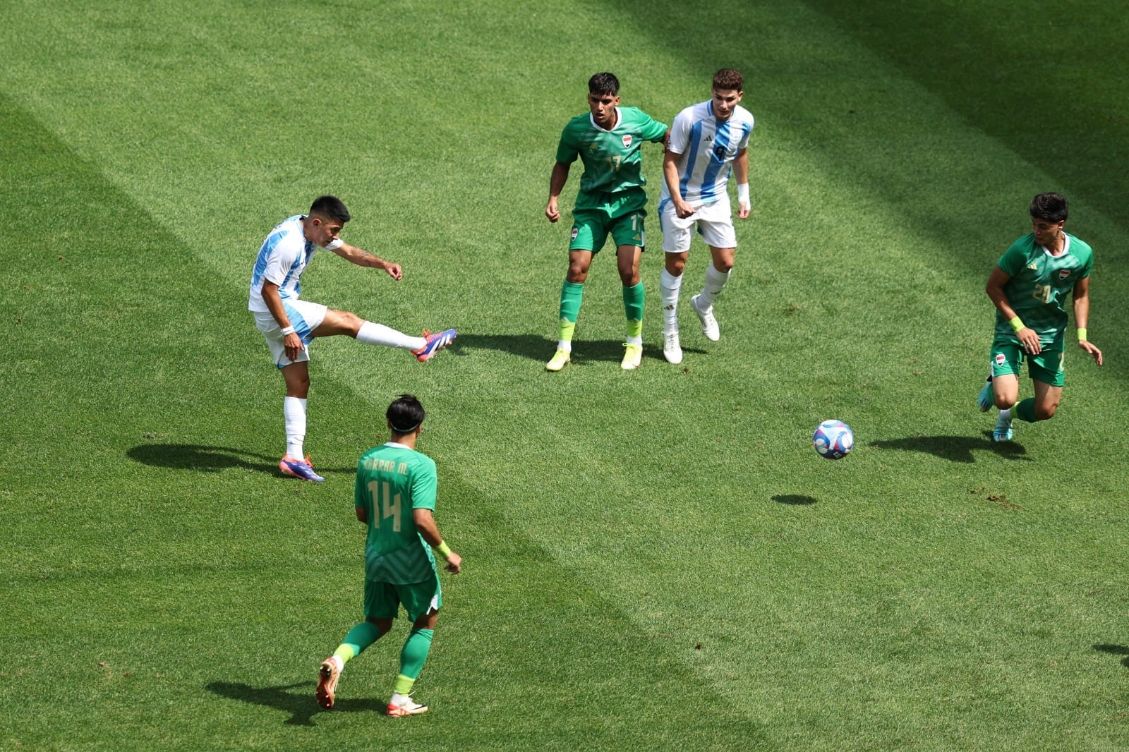 La Argentina enfrentó a Irak en la segunda fecha de los Juegos Olímpicos