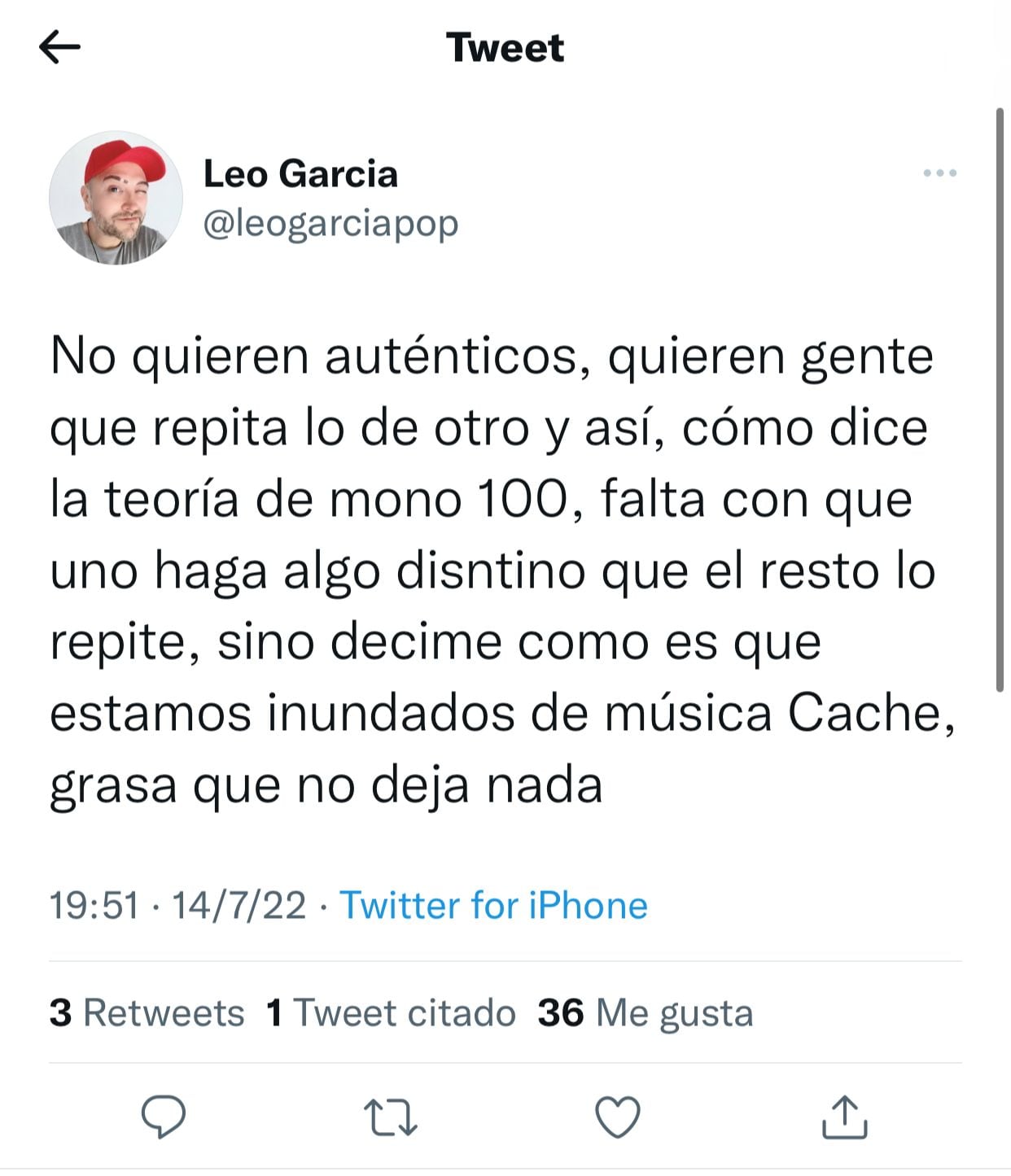 Leo García atacó sin filtros a Tini Stoessel.