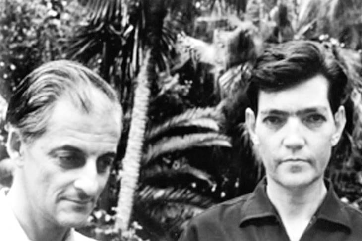 Antín junto a Julio Cortázar durante los años 60.