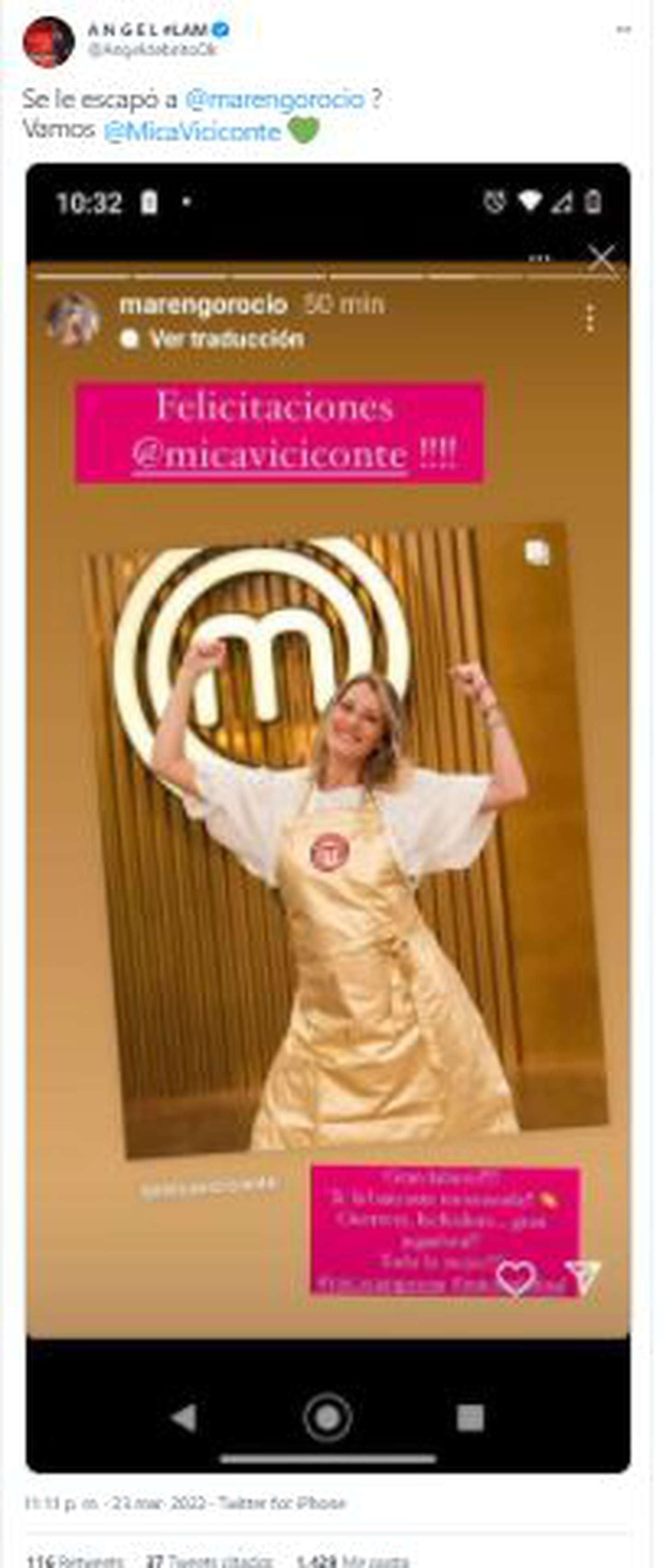 La mediática quedó envuelta en un escándalo por la filtración de fotos que 'adelantaron' el final de Masterchef.