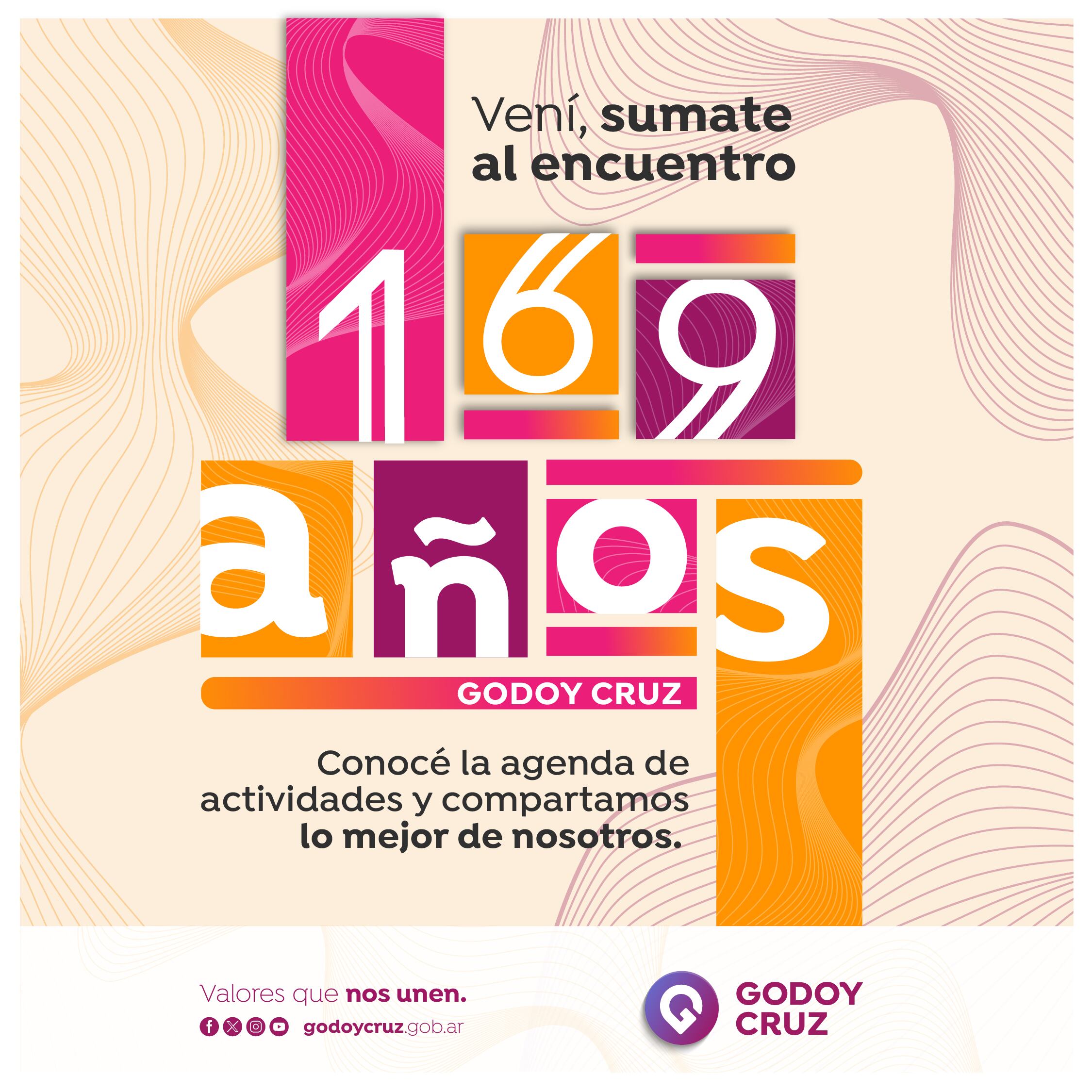 Godoy Cruz cumple 169 años. Foto: Prensa Municipalidad de Godoy Cruz.