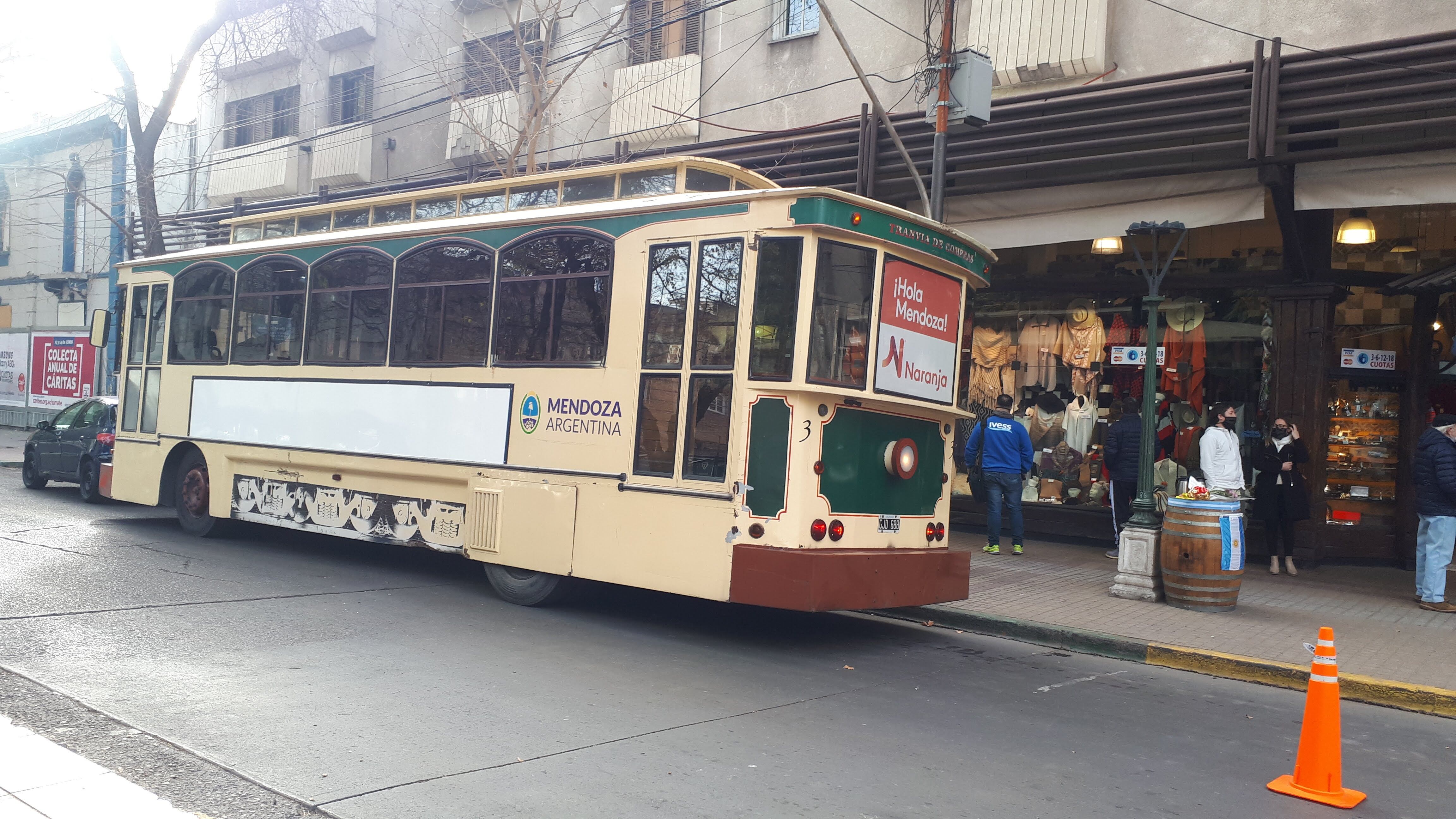 A más de 3 años del último viaje, comerciantes de Mendoza se ilusionan con la vuelta del tranvía de compras. Foto: Gentileza AUTAM