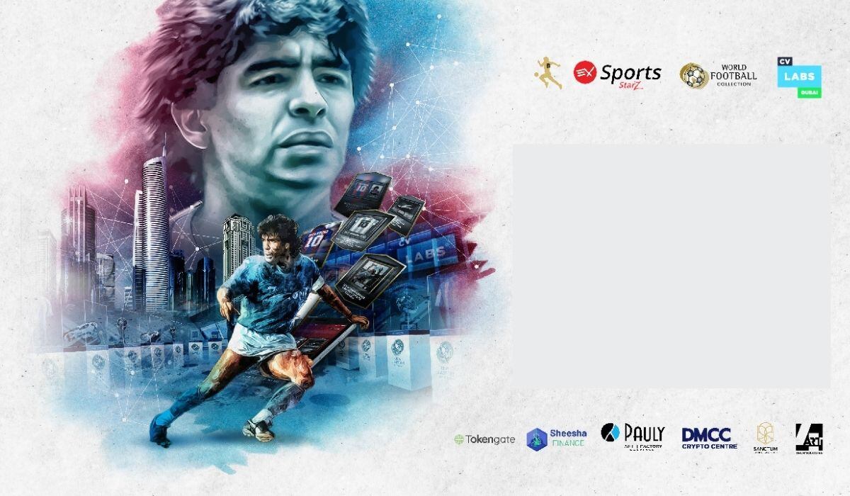 EX Sports anunció el prelanzamiento de una serie de coleccionables deportivos digitales con la leyenda del fútbol Diego Maradona. / Gentileza