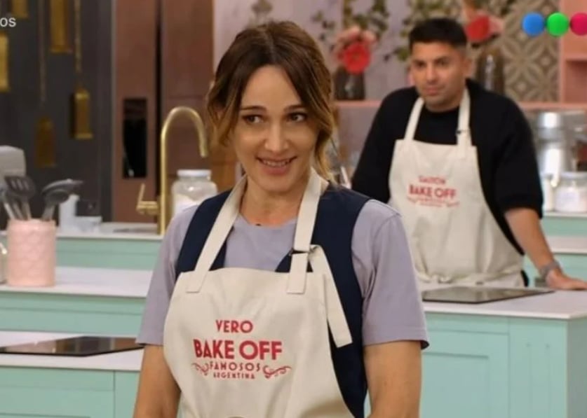 Vero Lozano en Bake Off famosos. Captura: Telefe