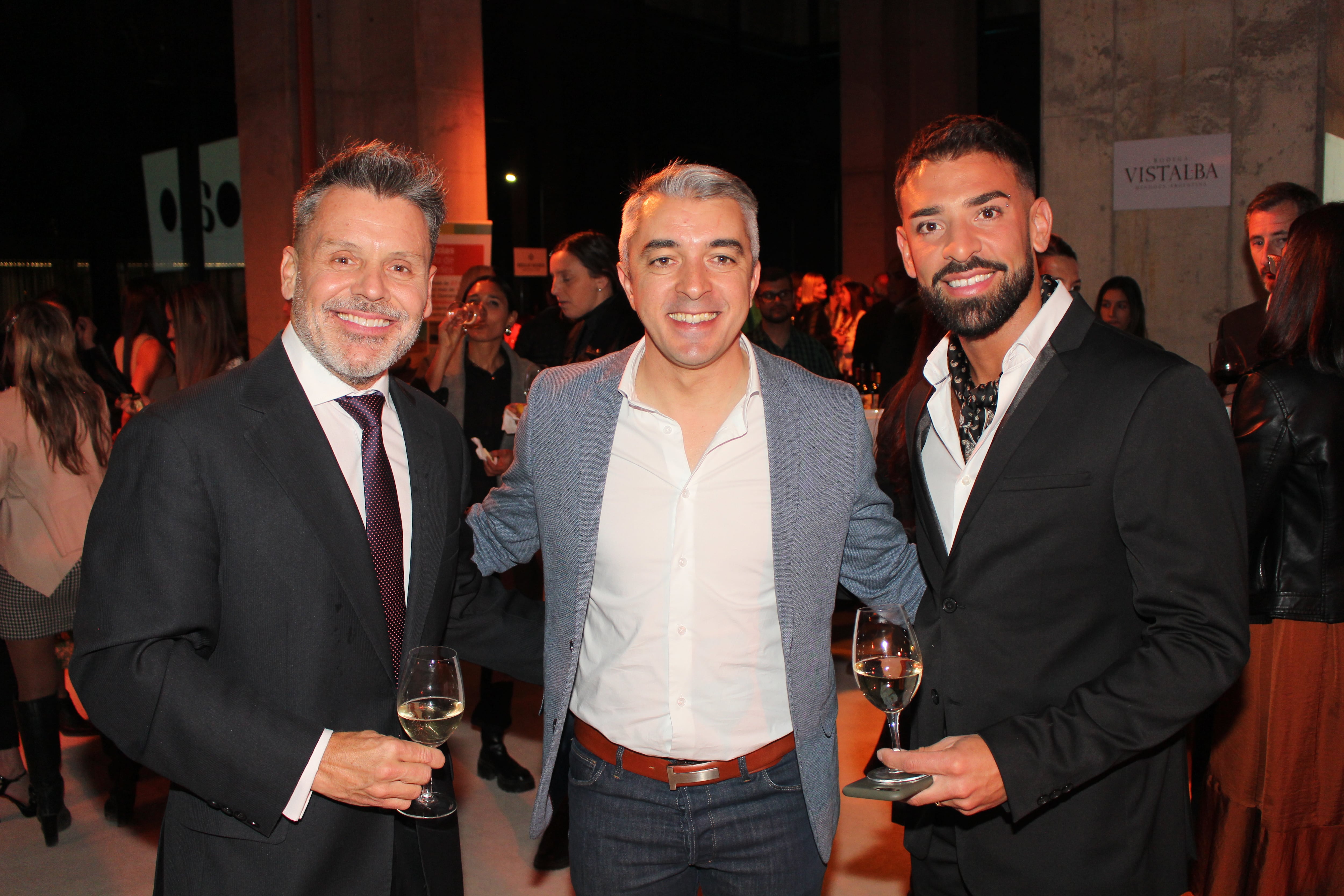 Alejandro De Borbón, Sebastián Bragagnolo y Lucas Picco.