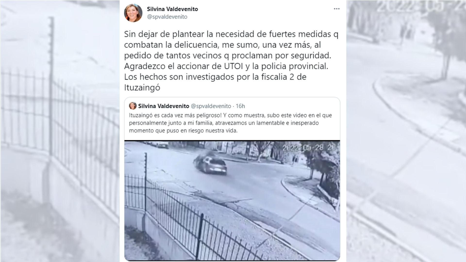 Las declaraciones de la funcionaria a través de Twitter