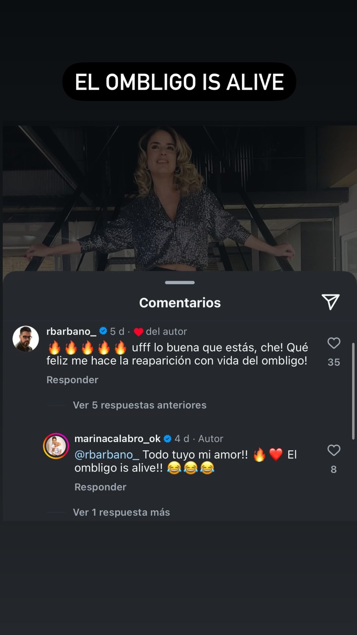 Marina Calabró y Rolando Barbano se la jugaron con un fogoso intercambio en redes.