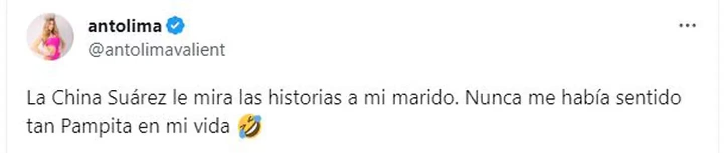 El mensaje de Anto Lima