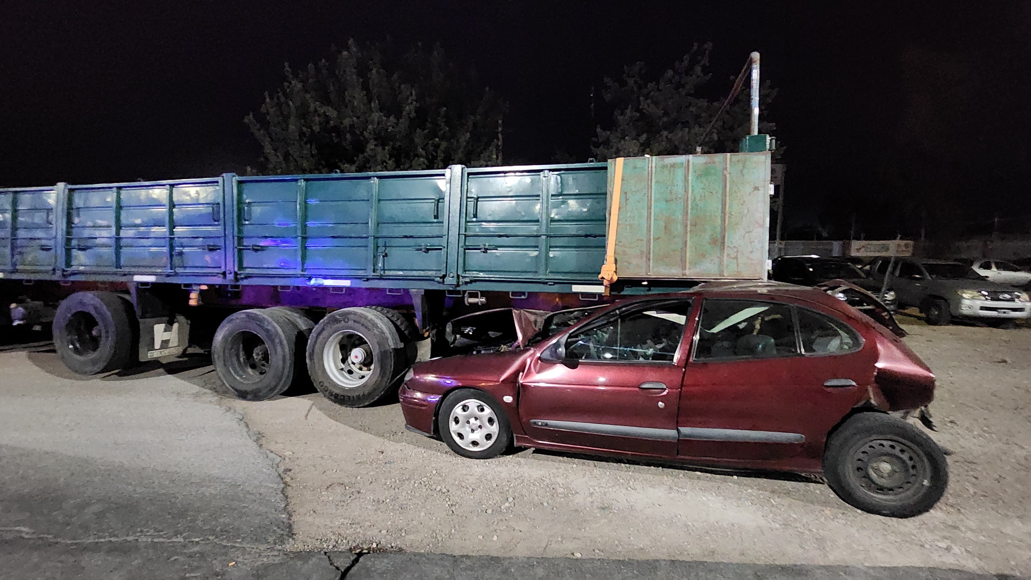 Violento choque en Luján de Cuyo. Foto: Los Andes