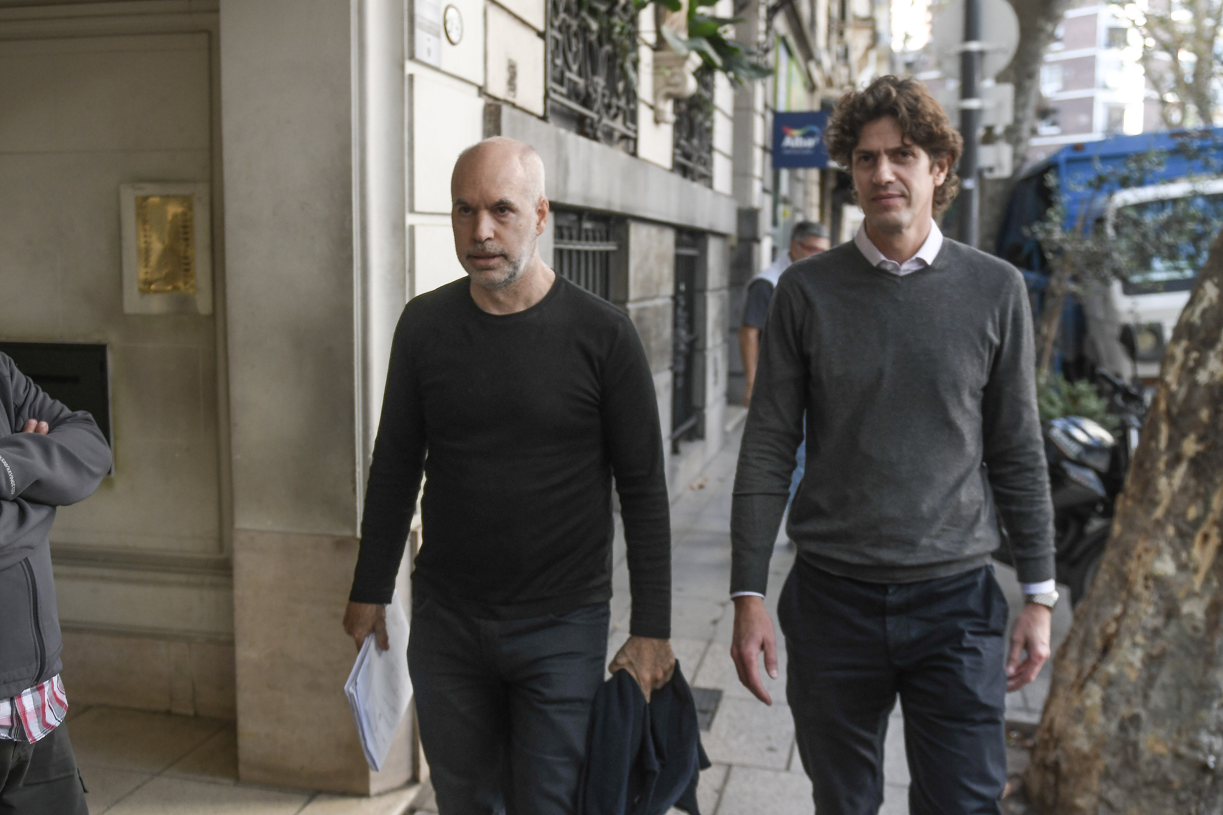 Horacio Rodríguez Larreta junto a Martín Lousteau - Archivo Foto: Federico López Claro