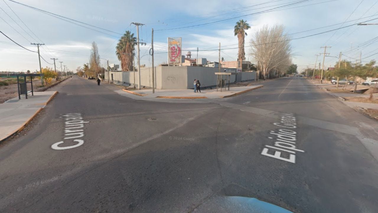 El hecho ocurrió en la  intersección de las calles Elpidio González y Curupaiti de Guaymellén. 