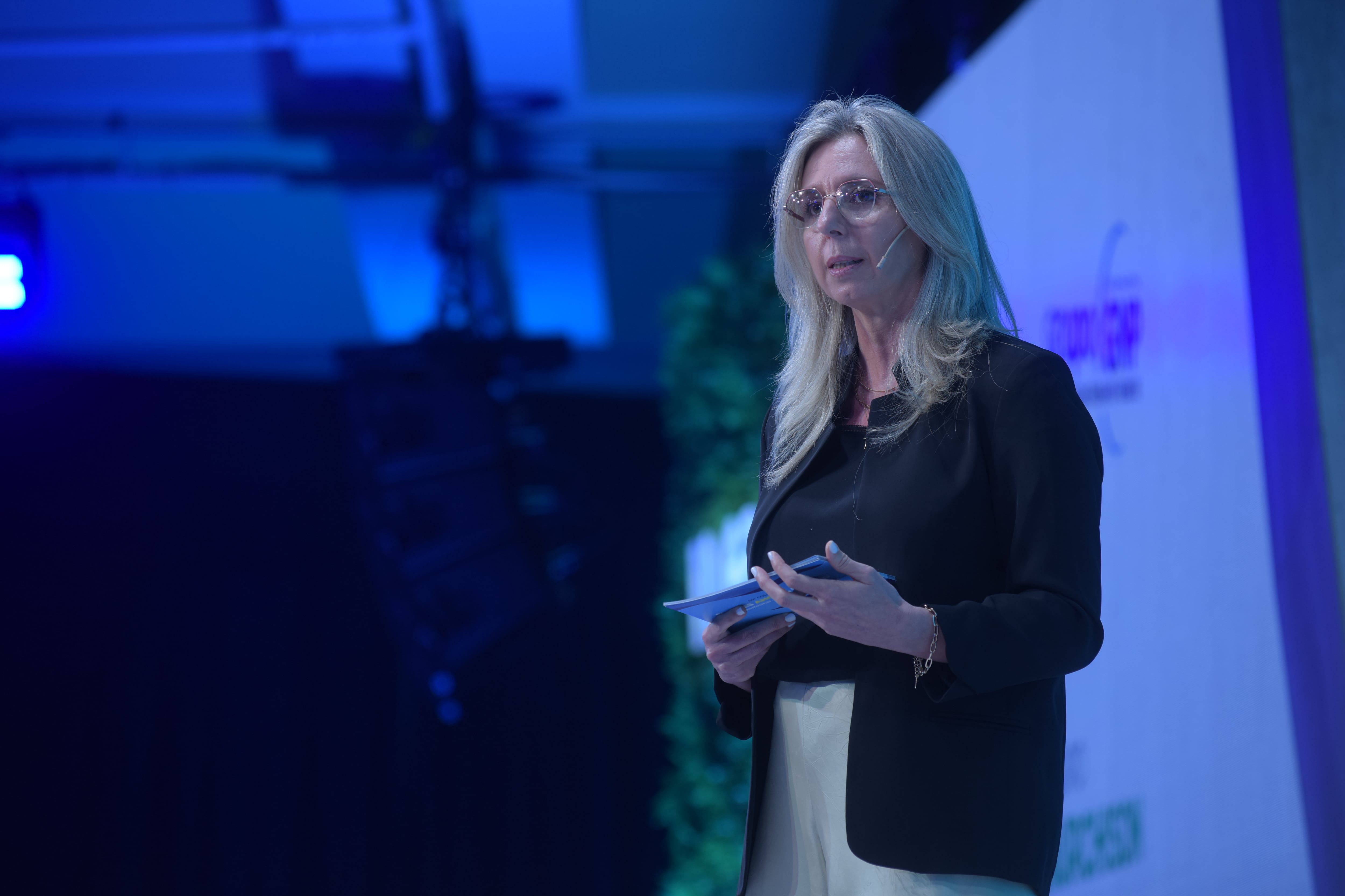 Gabriela Renaudo, presidente del 60° Coloquio, en la apertura del encuentro empresario que reúne a la dirigencia argentina en la ciudad de Mar del Plata. Foto: Gentileza