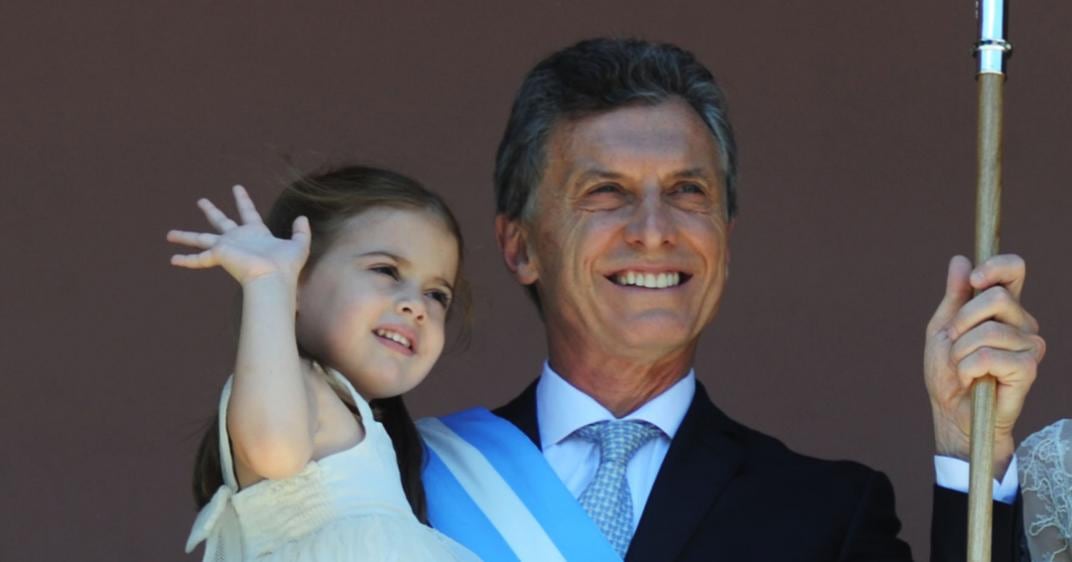 JUNTOS. Macri y Antonia (DyN/Archivo).