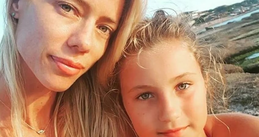 Nicole Neumann y su hija Indiana.