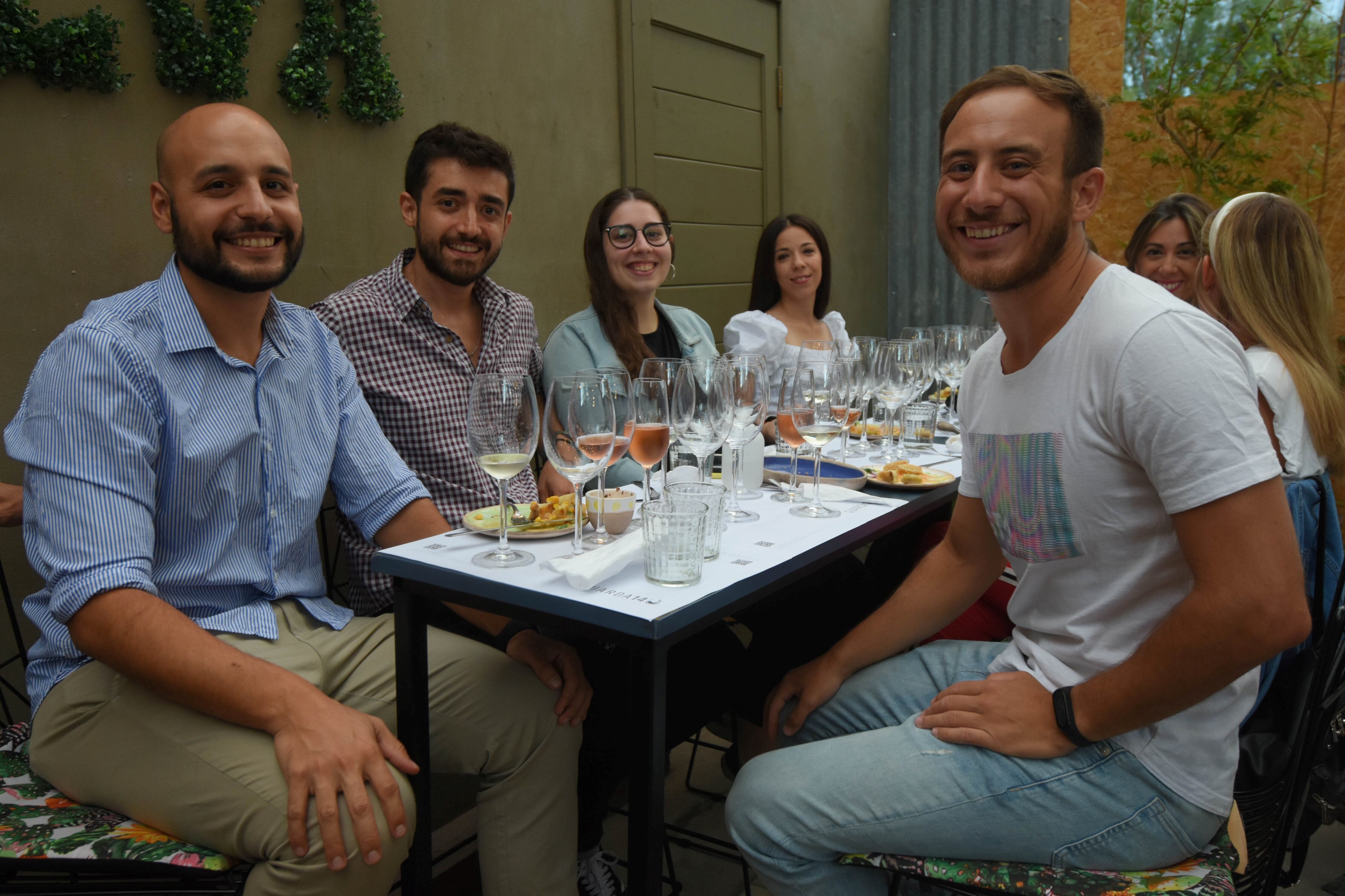 Ramiro Moyano, Damián Riveros, Jéssica Ruíz, Sol Gómez y Matías Fernández. - José Gutiérrez / Los Andes