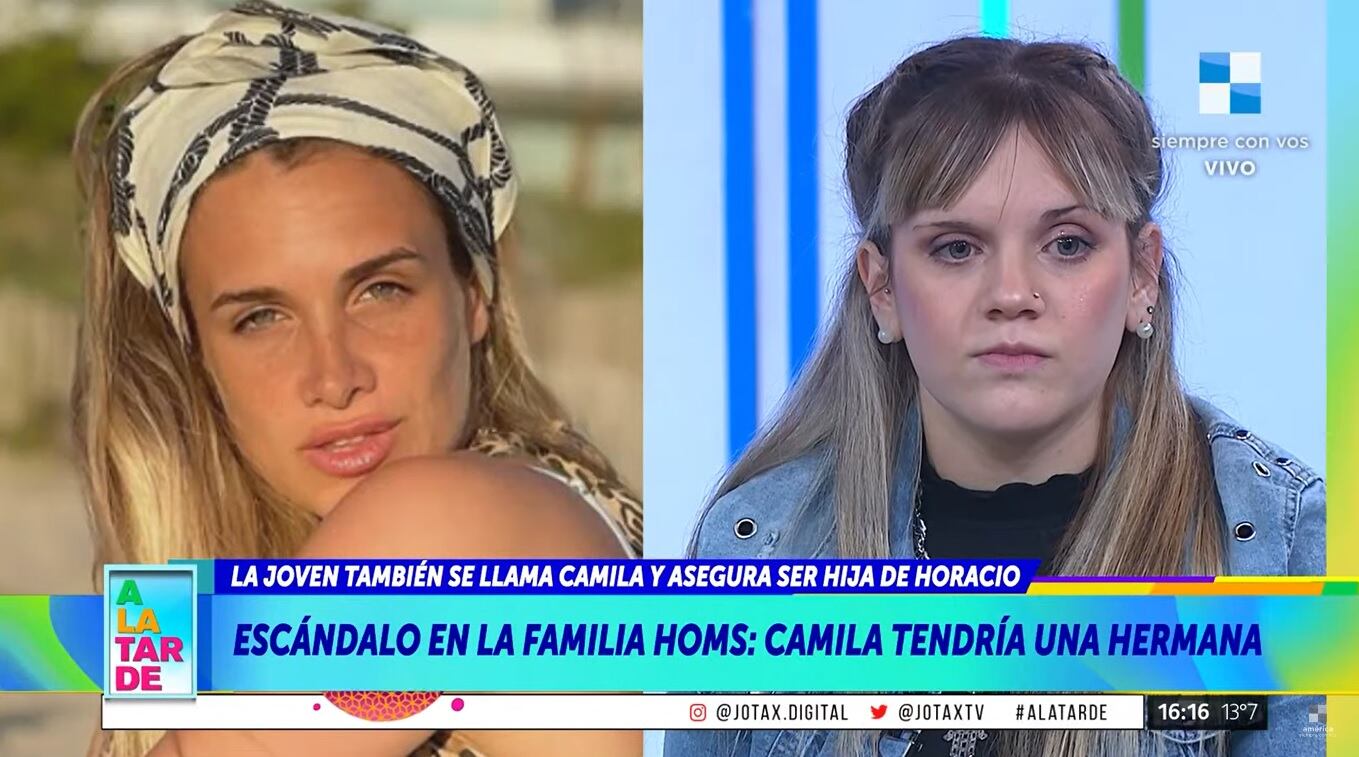 Apareció una supuesta hija de Horacio Homs y hermana de Camila Homs.