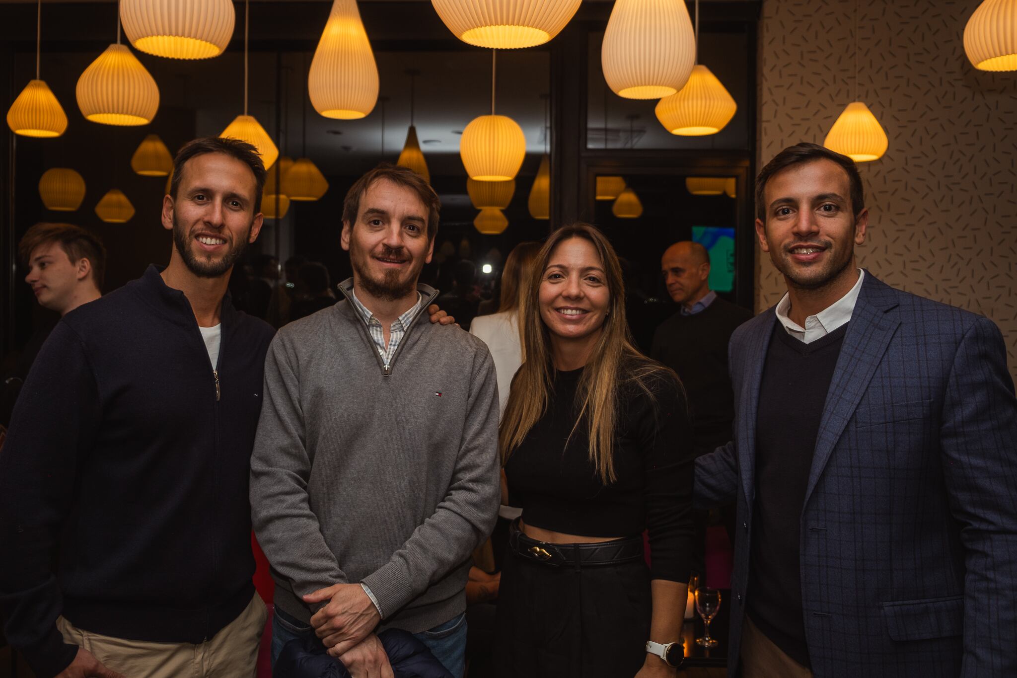 Federico Daffra, Valentina Terranova, Federico Colonnese y Pablo Navarro. 