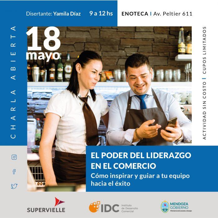 El IDC invita a participar en charla abierta y gratuita para comerciantes