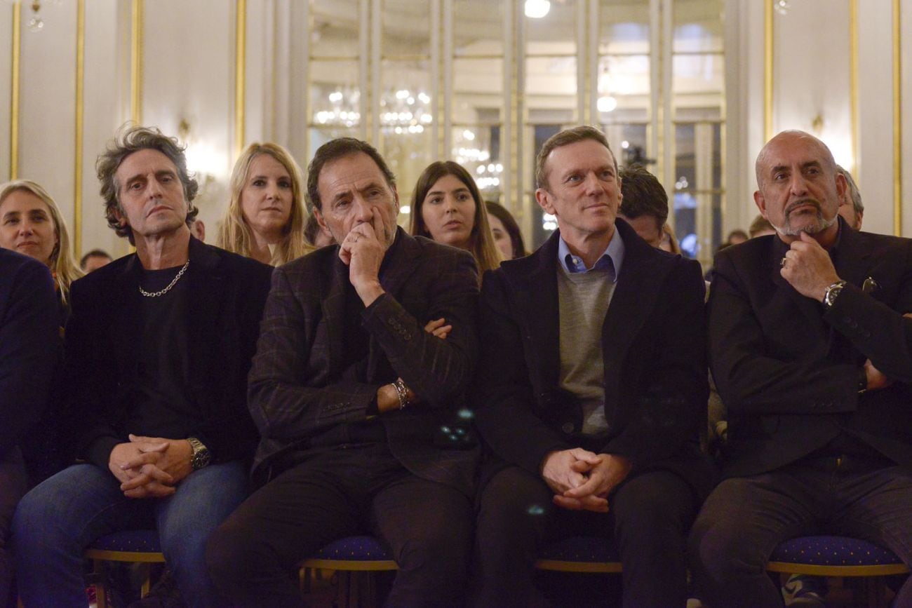 Diego Peretti, Martín Seefeld, Federico D'Elía y Alejandro Fiore (Foto: @LegisCABA)