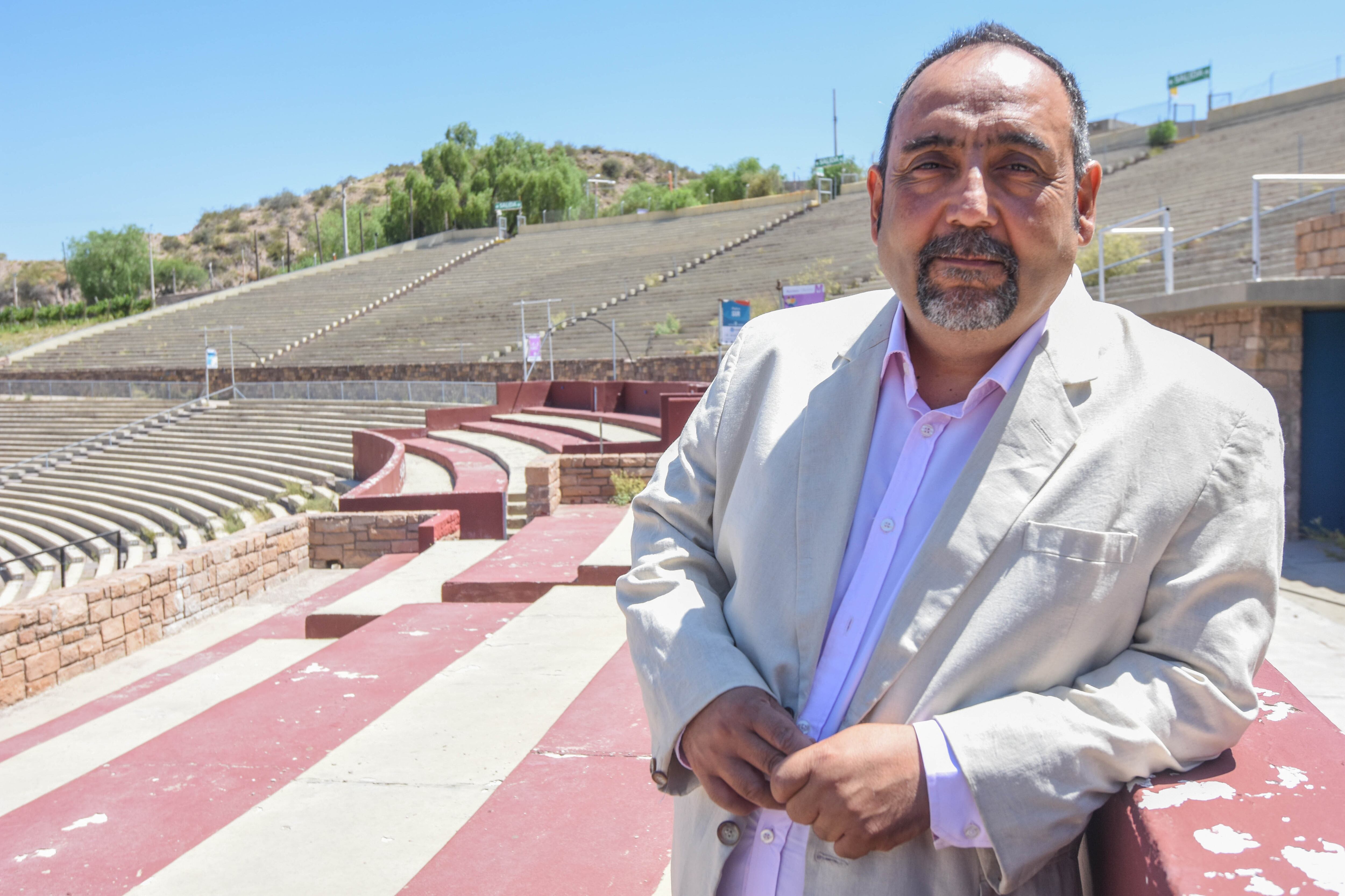 Claudio Martínez en el teatro griego Frank Romero Day. Foto: Mariana Villa 