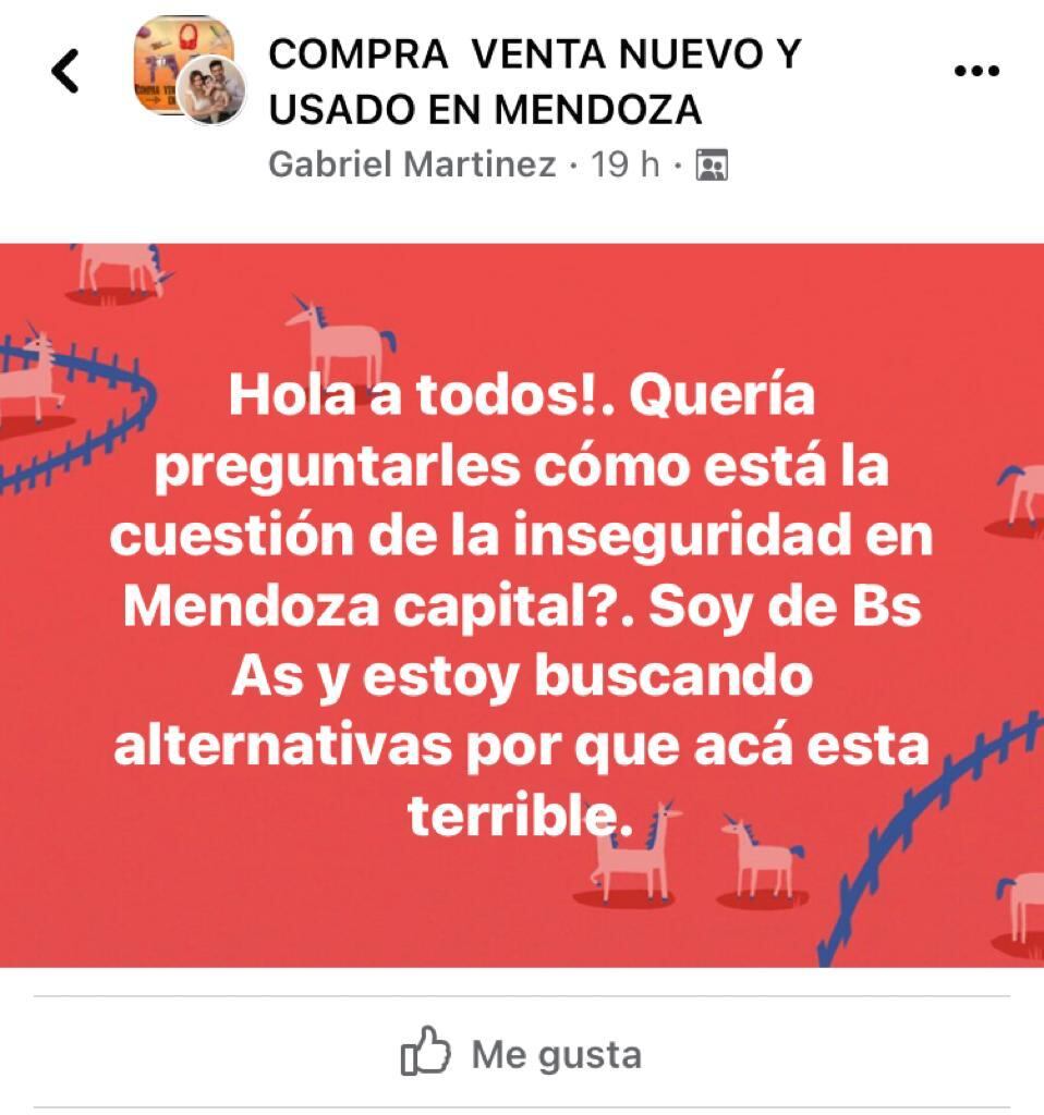 Un porteño se cansó de la inseguridad y preguntó cómo era vivir en Mendoza.