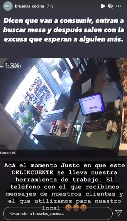 Dos personas se hicieron pasar por clientes y robaron en un restaurante de Ciudad.