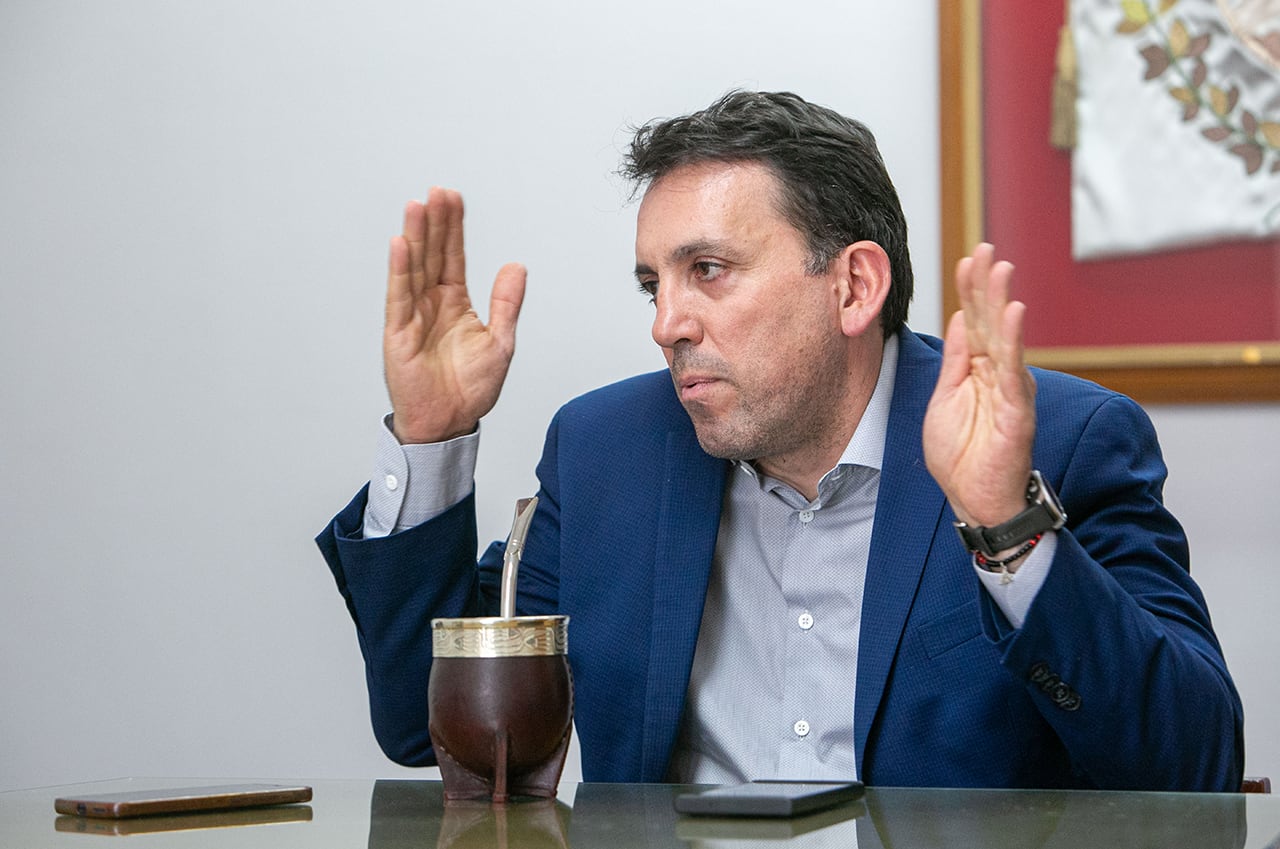 Tadeo García Zalazar. Ministro de Educación, Cultura, Infancias y Dirección General de Escuelas de la Provincia de Mendoza. Foto: Los Andes