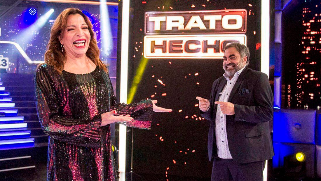 Lizy Tagliani fue la conductora de Trato Hecho, por Telefe
