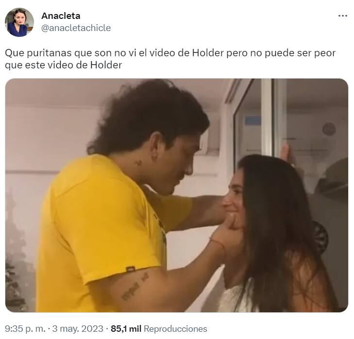 Tomás Holder se convirtió en tendencia en redes sociales por la viralización de un video sexual y se multiplicaron los memes.