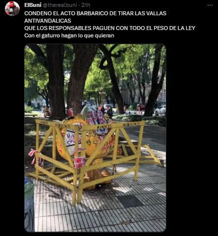 Un tuitero siguió de cerca el deterioro de Gaturro con el pasar de las horas. Foto: captura.