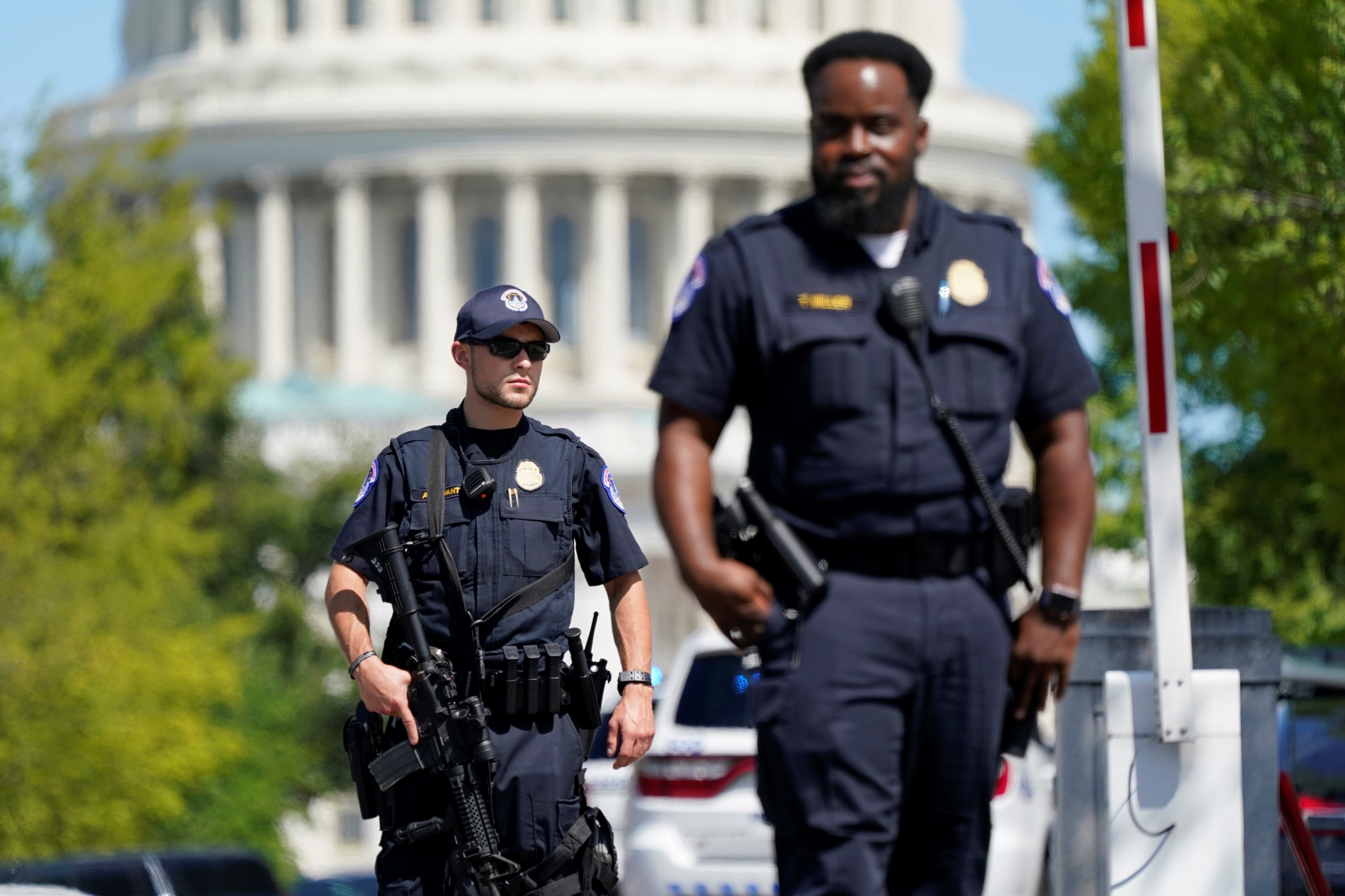 Operativo en el Capitolio. AP