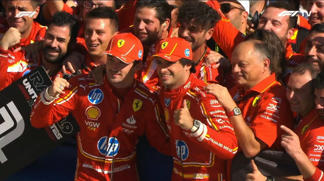 1-2 de Ferrari en Austin, con Leclerc ganador y Sainz escolta.