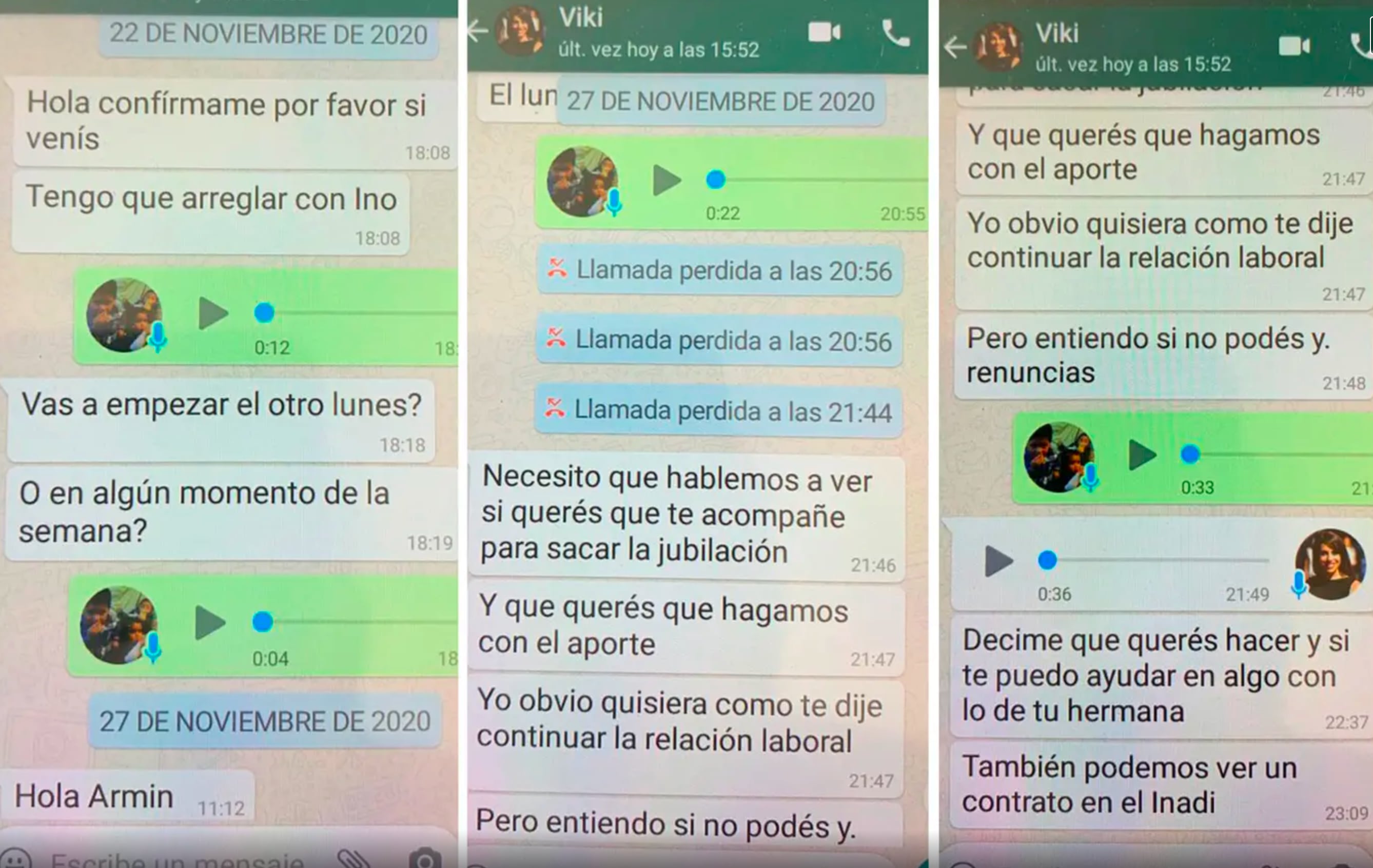 Difundieron un chat entre Victoria Donda y su empleada doméstica donde le ofrece un plan. 