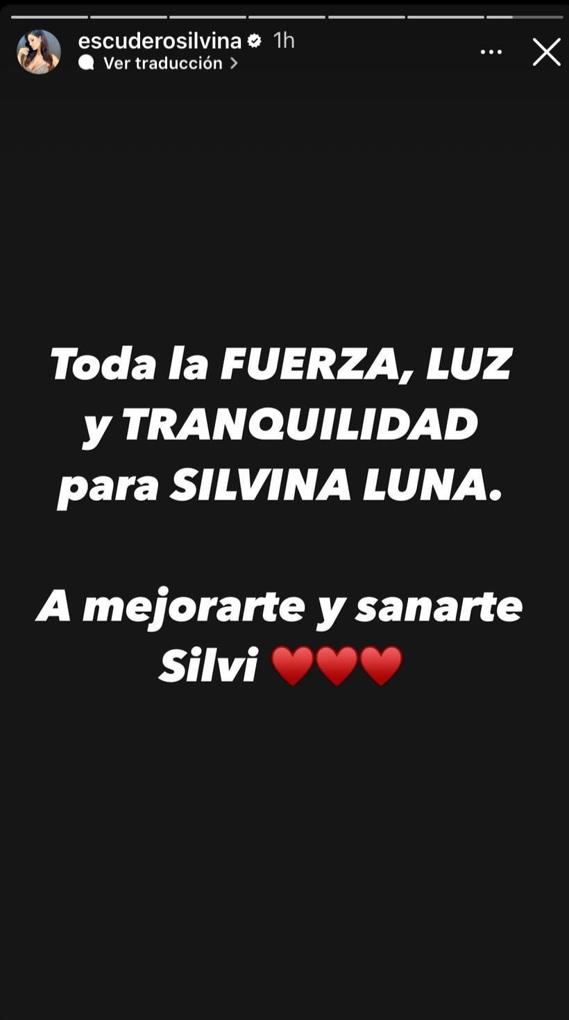 Famosos piden por la salud de Silvina Luna.