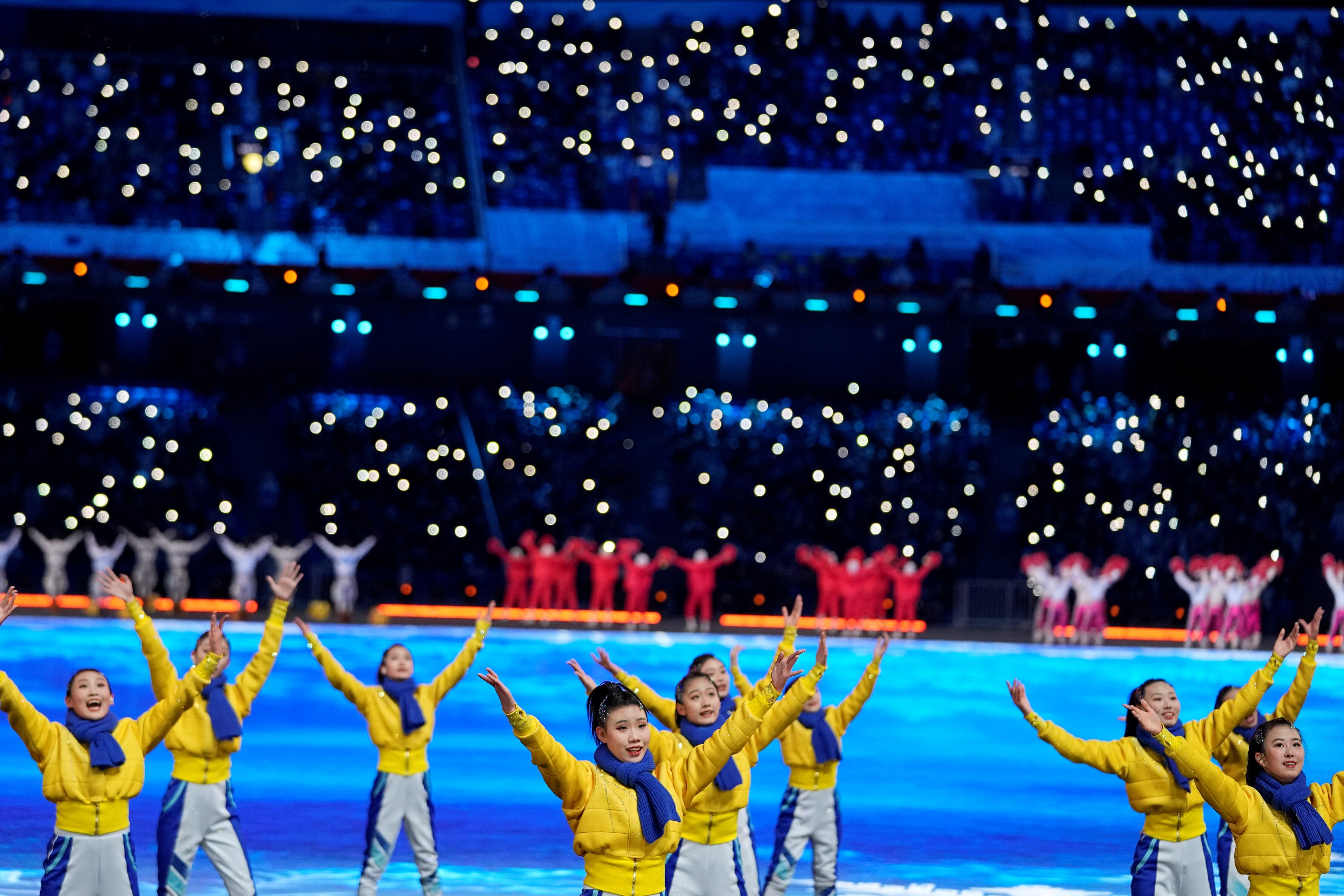 Ceremonia inaugural de Beijing 2022./AP