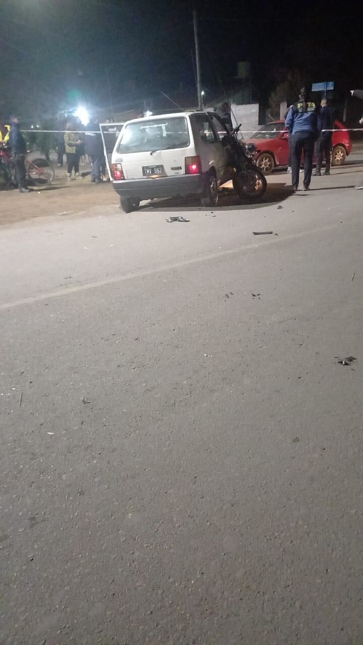 Un motociclista murió tras ser embestido por un auto en San Martín. Ministerio de Segurida.