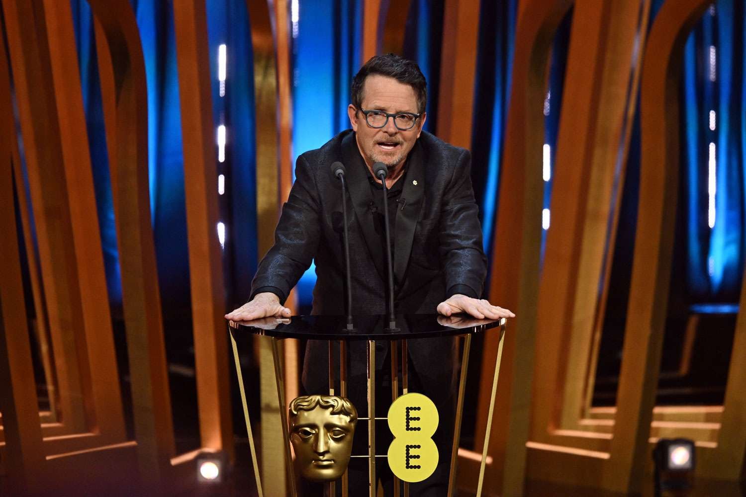 Michael Fox en los BAFTA. / Gentileza