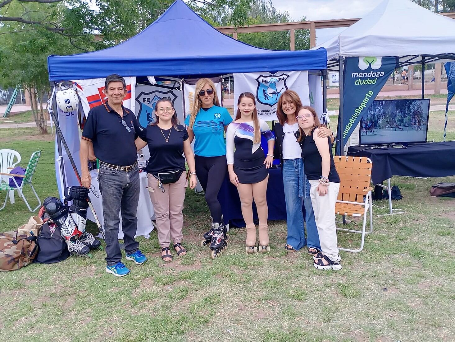 Julieta Cuvertino, María Fausti y Camila Bertuggia, fueron las distinguidas en Patín artístico.