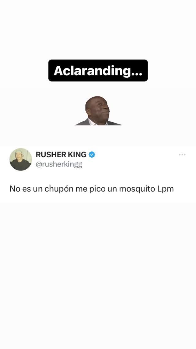 Rusherking aclaró en Twitter