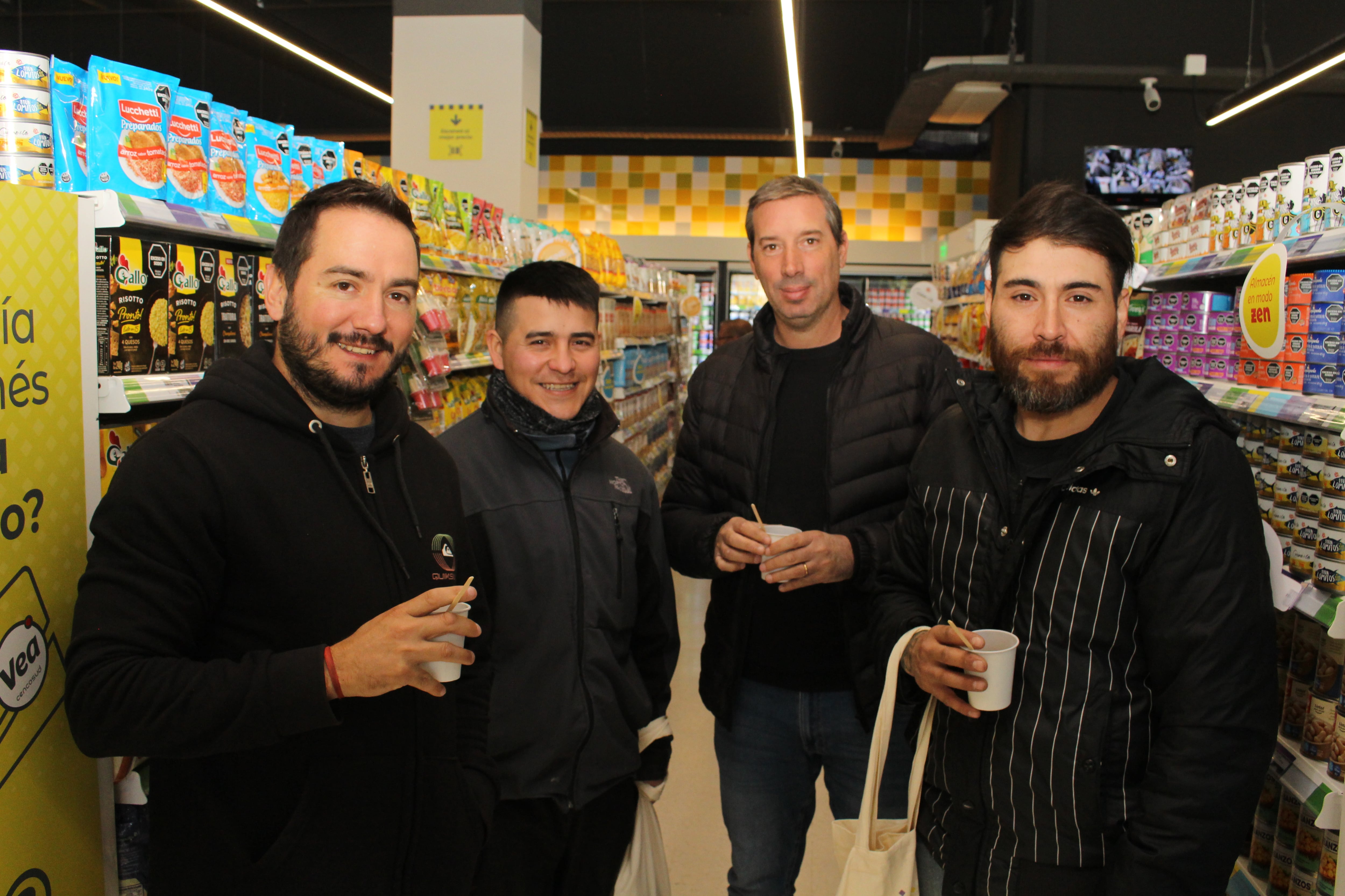 Facundo Dupans, Eduardo Schmith, Rodrigo Altamirano y Emanuel Lencinas.