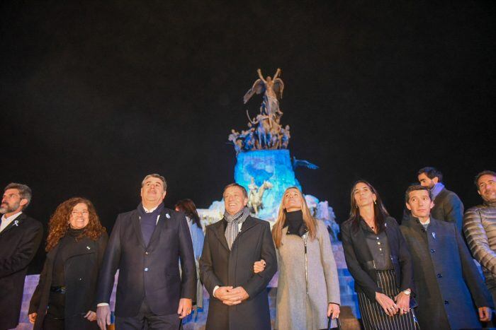 Espectáculo patrio “Seamos libres” en el Cerro de la Gloria en vísperas del 9 de julio.